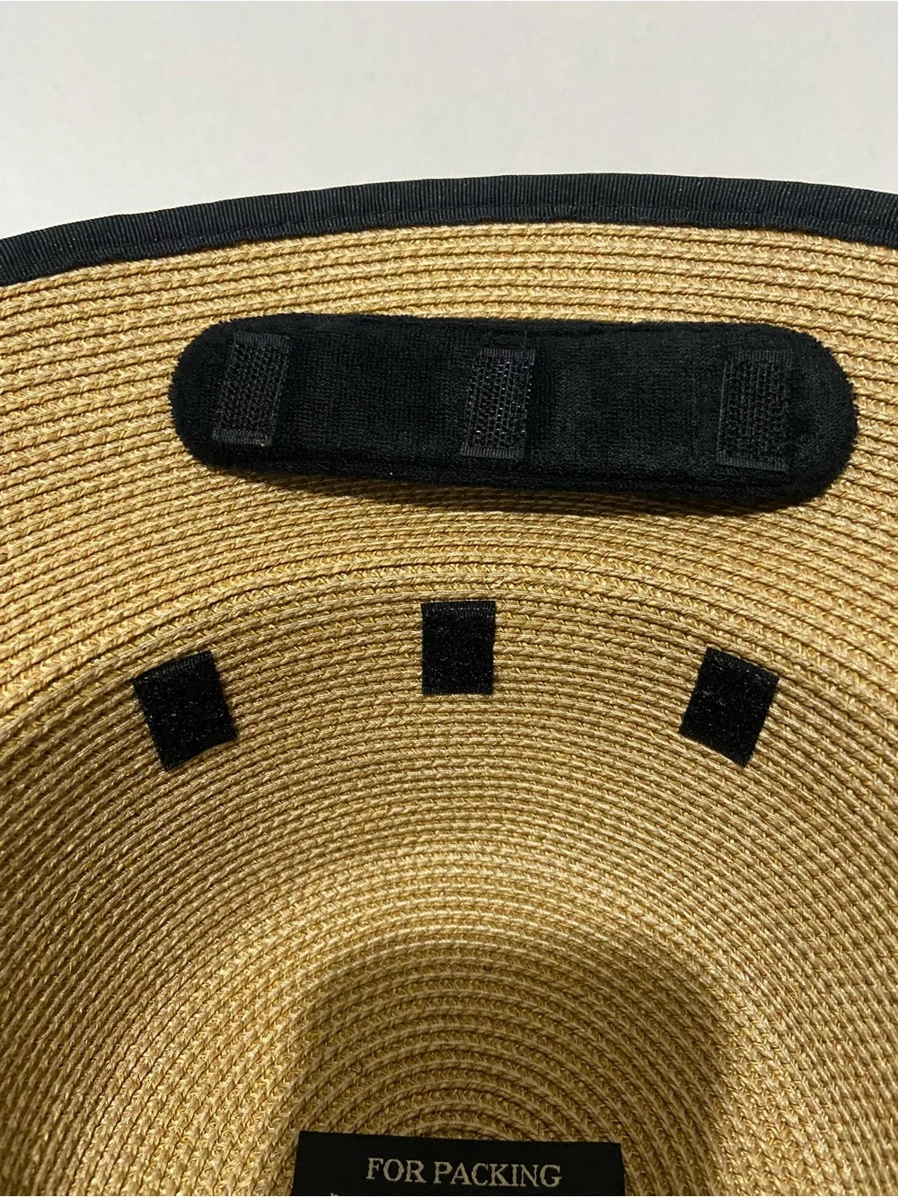 Eric Javits Squishee Cap Sun Visor Natural Black OS Adjustable - Picture 8 of 11